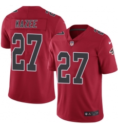 Youth Nike Atlanta Falcons #27 Damontae Kazee Limited Red Rush Vapor Untouchable NFL Jersey
