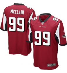 Men's Nike Atlanta Falcons #99 Terrell McClain Game Red Team Color NFL Jersey