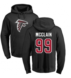 NFL Nike Atlanta Falcons #99 Terrell McClain Black Name & Number Logo Pullover Hoodie