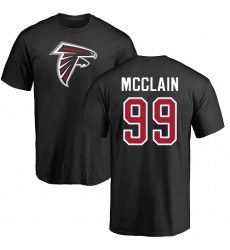 NFL Nike Atlanta Falcons #99 Terrell McClain Black Name & Number Logo T-Shirt
