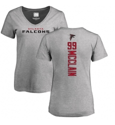 NFL Women's Nike Atlanta Falcons #99 Terrell McClain Ash Backer T-Shirt