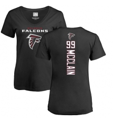 NFL Women's Nike Atlanta Falcons #99 Terrell McClain Black Backer T-Shirt