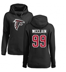 NFL Women's Nike Atlanta Falcons #99 Terrell McClain Black Name & Number Logo Pullover Hoodie