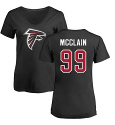 NFL Women's Nike Atlanta Falcons #99 Terrell McClain Black Name & Number Logo T-Shirt