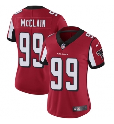 Women Nike Atlanta Falcons #99 Terrell McClain Red Team Color Vapor Untouchable Limited Player NFL Jersey