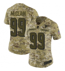 Women's Nike Atlanta Falcons #99 Terrell McClain Limited Camo 2018 Salute to Service NFL Jersey