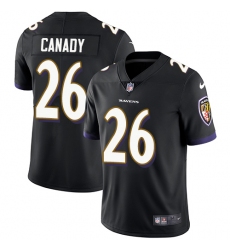 Youth Nike Baltimore Ravens #26 Maurice Canady Black Alternate Vapor Untouchable Limited Player NFL Jersey