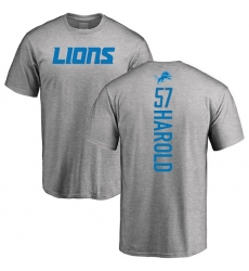 NFL Nike Detroit Lions #57 Eli Harold Ash Backer T-Shirt