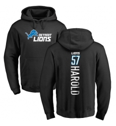 NFL Nike Detroit Lions #57 Eli Harold Black Backer Pullover Hoodie