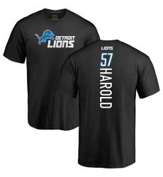 NFL Nike Detroit Lions #57 Eli Harold Black Backer T-Shirt