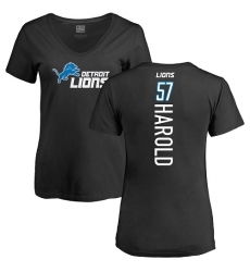 NFL Women's Nike Detroit Lions #57 Eli Harold Black Backer T-Shirt