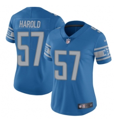 Women Nike Detroit Lions #57 Eli Harold Blue Team Color Vapor Untouchable Limited Player NFL Jersey