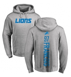 NFL Nike Detroit Lions #97 Ricky Jean Francois Ash Backer Pullover Hoodie