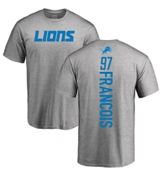 NFL Nike Detroit Lions #97 Ricky Jean Francois Ash Backer T-Shirt