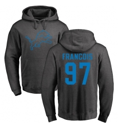 NFL Nike Detroit Lions #97 Ricky Jean Francois Ash One Color Pullover Hoodie