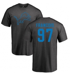 NFL Nike Detroit Lions #97 Ricky Jean Francois Ash One Color T-Shirt