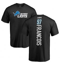 NFL Nike Detroit Lions #97 Ricky Jean Francois Black Backer T-Shirt