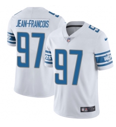 Youth Nike Detroit Lions #97 Ricky Jean Francois White Vapor Untouchable Limited Player NFL Jersey