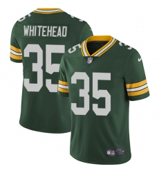 Men's Nike Green Bay Packers #35 Jermaine Whitehead Green Team Color Vapor Untouchable Limited Player NFL Jersey