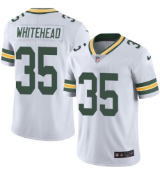 Men's Nike Green Bay Packers #35 Jermaine Whitehead White Vapor Untouchable Limited Player NFL Jersey