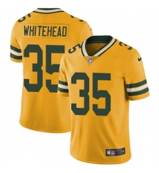 Youth Nike Green Bay Packers #35 Jermaine Whitehead Limited Gold Rush Vapor Untouchable NFL Jersey