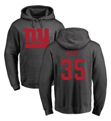 NFL Nike New York Giants #35 Curtis Riley Ash One Color Pullover Hoodie