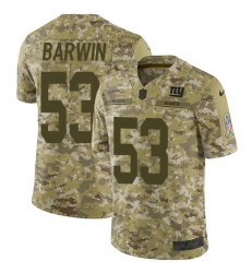 Men's Nike New York Giants #53 Connor Barwin Limited Camo 2018 Salute to Service NFL Jersey