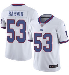 Men's Nike New York Giants #53 Connor Barwin Limited White Rush Vapor Untouchable NFL Jersey