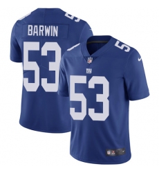 Men's Nike New York Giants #53 Connor Barwin Royal Blue Team Color Vapor Untouchable Limited Player NFL Jersey