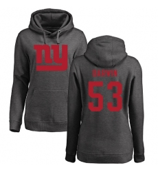 NFL Women's Nike New York Giants #53 Connor Barwin Ash One Color Pullover Hoodie