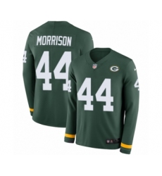 Men's Nike Green Bay Packers #44 Antonio Morrison Limited Green Therma Long Sleeve NFL Jersey