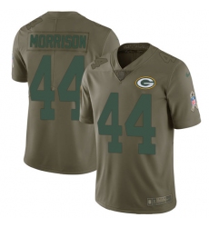 Men's Nike Green Bay Packers #44 Antonio Morrison Limited Olive 2017 Salute to Service NFL Jersey