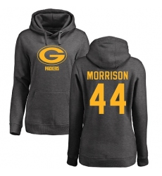 NFL Women's Nike Green Bay Packers #44 Antonio Morrison Ash One Color Pullover Hoodie