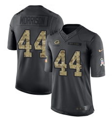 Youth Nike Green Bay Packers #44 Antonio Morrison Limited Black 2016 Salute to Service NFL Jersey