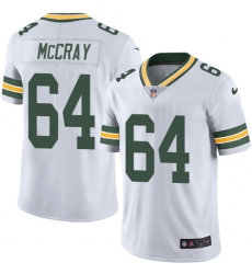 Youth Nike Green Bay Packers #64 Justin McCray White Vapor Untouchable Limited Player NFL Jersey