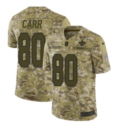 Men's Nike New Orleans Saints #80 Austin Carr Limited Camo 2018 Salute to Service NFL Jersey