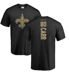 NFL Nike New Orleans Saints #80 Austin Carr Black Backer T-Shirt