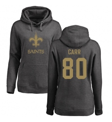 NFL Women's Nike New Orleans Saints #80 Austin Carr Ash One Color Pullover Hoodie