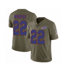 Men's Buffalo Bills #22 Marcus Murphy Limited Olive 2017 Salute to Service Football Jersey