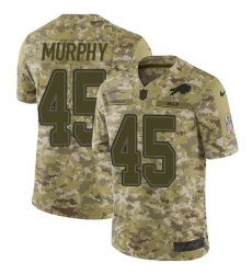 Men's Nike Buffalo Bills #45 Marcus Murphy Limited Camo 2018 Salute to Service NFL Jersey