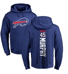 NFL Nike Buffalo Bills #45 Marcus Murphy Royal Blue Backer Pullover Hoodie