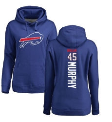 NFL Women's Nike Buffalo Bills #45 Marcus Murphy Royal Blue Backer Pullover Hoodie