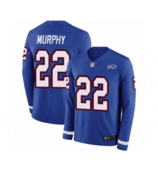 Youth Buffalo Bills #22 Marcus Murphy Limited Royal Blue Therma Long Sleeve Football Jersey