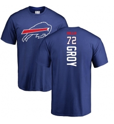 NFL Nike Buffalo Bills #72 Ryan Groy Royal Blue Backer T-Shirt