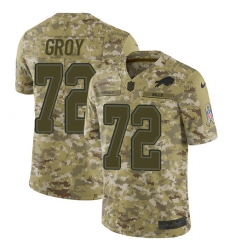 Youth Nike Buffalo Bills #72 Ryan Groy Limited Camo 2018 Salute to Service NFL Jersey