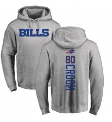 NFL Nike Buffalo Bills #80 Jason Croom Ash Backer Pullover Hoodie