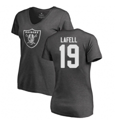 NFL Women's Nike Oakland Raiders #19 Brandon LaFell Ash One Color T-Shirt