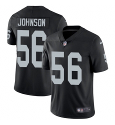 Youth Nike Oakland Raiders #56 Derrick Johnson Black Team Color Vapor Untouchable Limited Player NFL Jersey