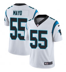 Men's Nike Carolina Panthers #55 David Mayo White Vapor Untouchable Limited Player NFL Jersey