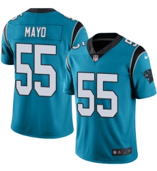 Youth Nike Carolina Panthers #55 David Mayo Limited Blue Rush Vapor Untouchable NFL Jersey